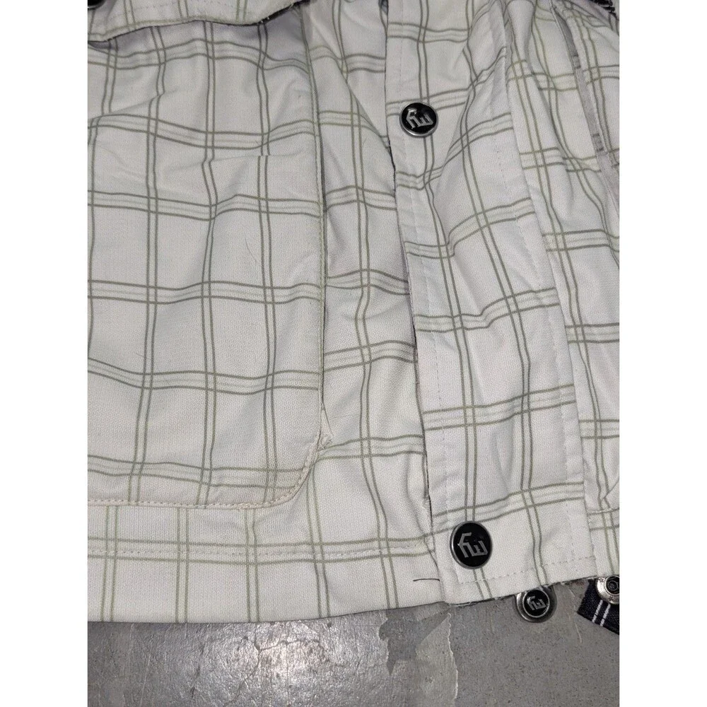 Freeworld 10,000 Mm Technical Outerwear Ski Snowboard Jacket Green Plaid‎ XL